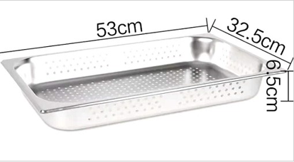 图片 1/1冲孔不锈份数盆 6.5CM