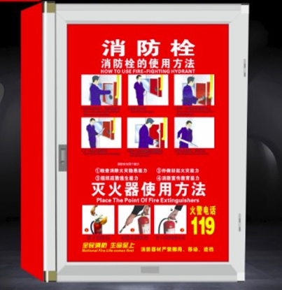 图片 消防栓灭火器贴牌一体