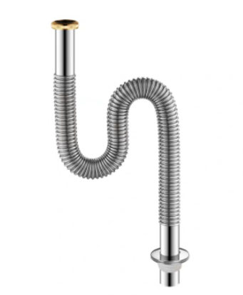 图片 304不锈钢波纹防臭型下水管