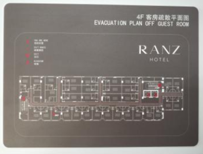 图片 亚克力消防疏散图