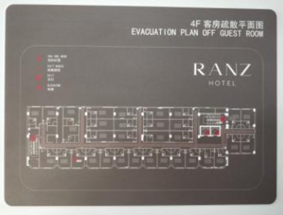 图片 亚克力消防疏散图